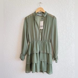 Zara Short Ruffled  Dress